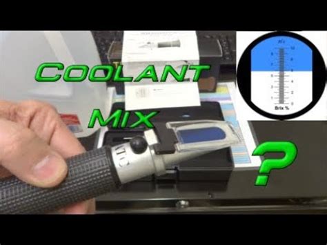 how to use a coolant refractometer youtube|refractometer for coolant concentration.